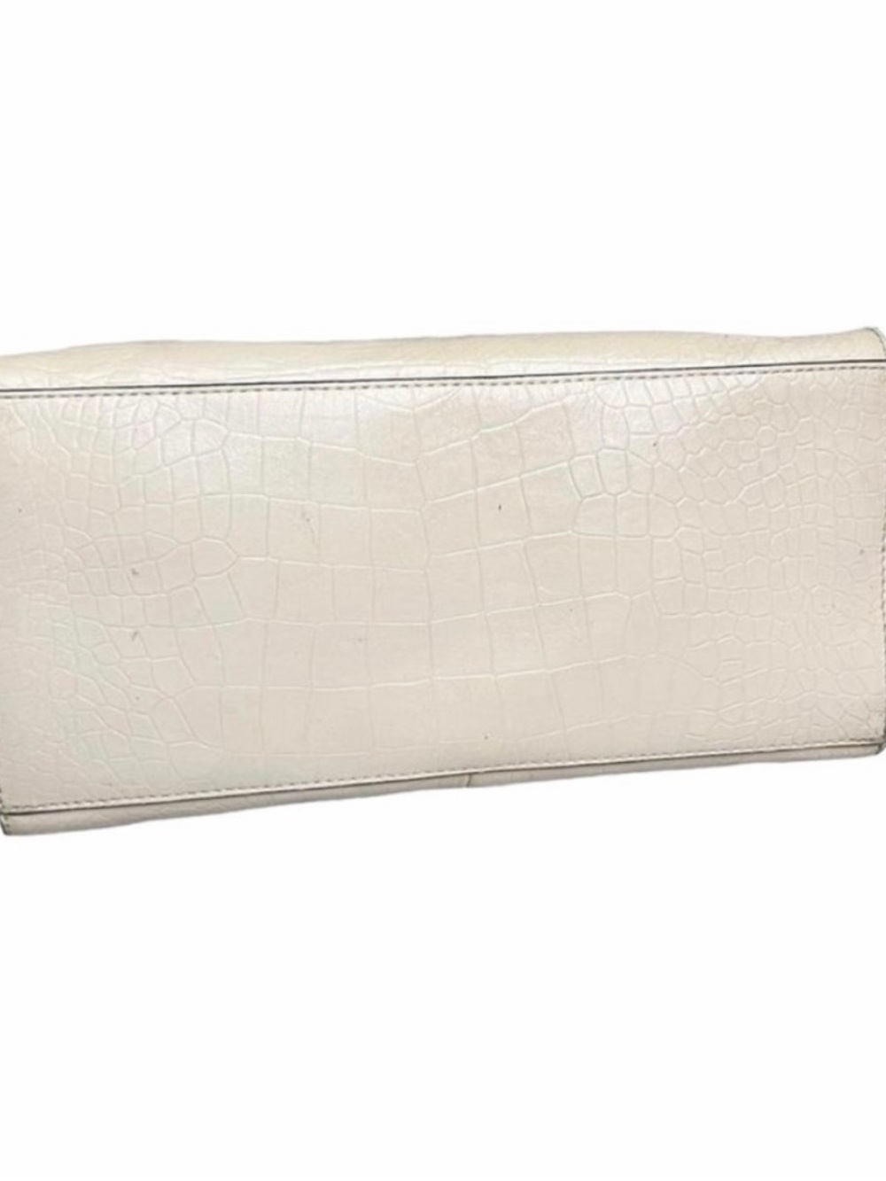kate spade Cream and Black Croc-Embossed Leather Shoulder Bag - Picture 5 of 10